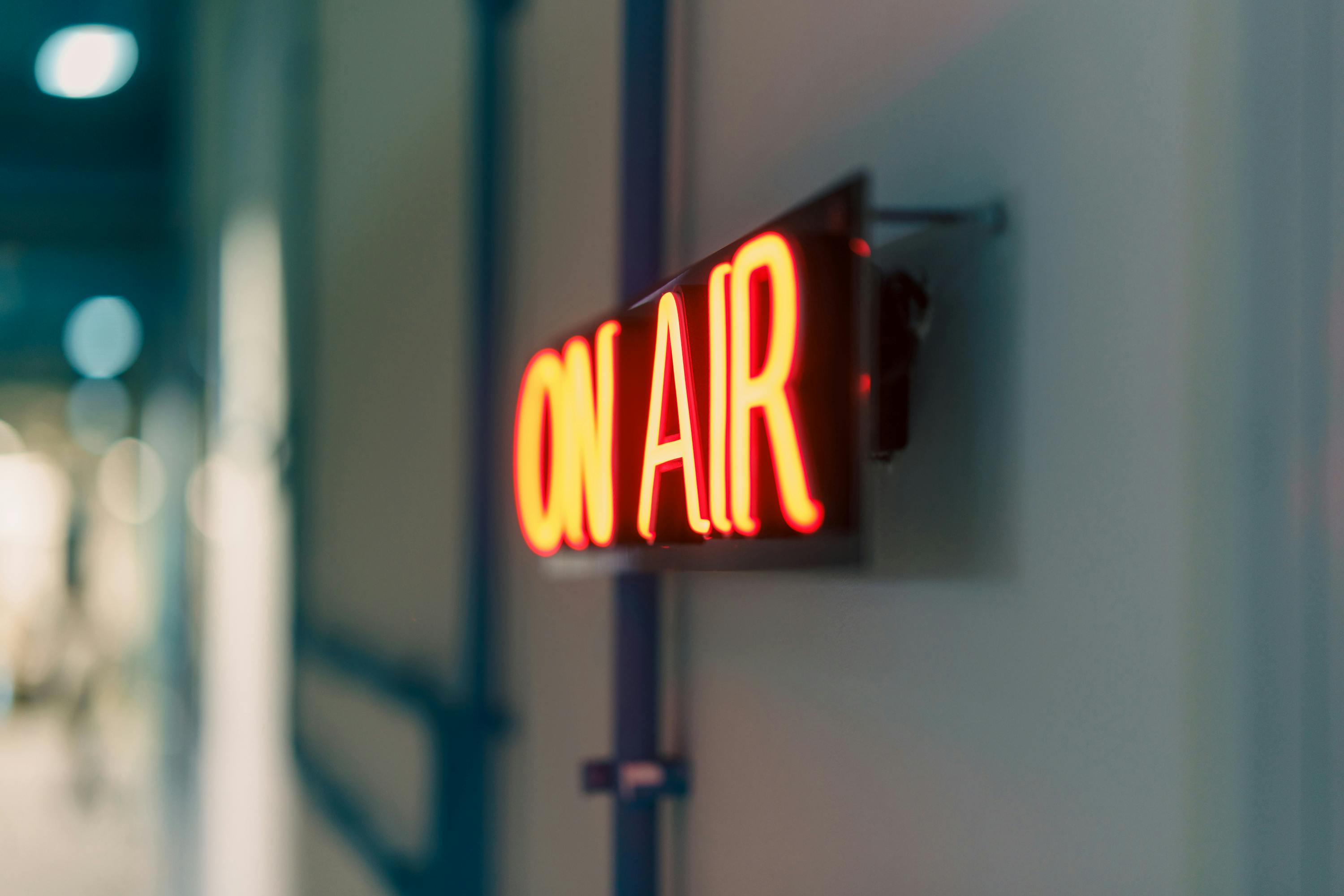 Podcast Studio Air Sign Broadcasting Media Content Creation